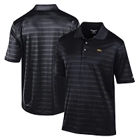 Men's Champion Black Alabama State Hornets Relaxed Fit Textured Solid Polo