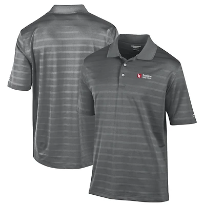 Men's Champion Gray Berklee College of Music Relaxed Fit Textured Solid Polo