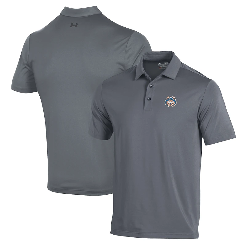 Men's Under Armour Gray Houston Baptist Huskies Performance Polo