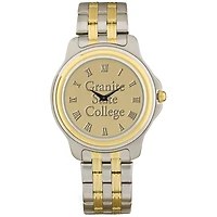Men's Gold Granite State College Two-Tone Medallion Wristwatch