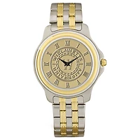 Men's Gold Willamette Bearcats Two-Tone Medallion Wristwatch