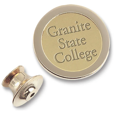 Gold Granite State College Logo Lapel Pin