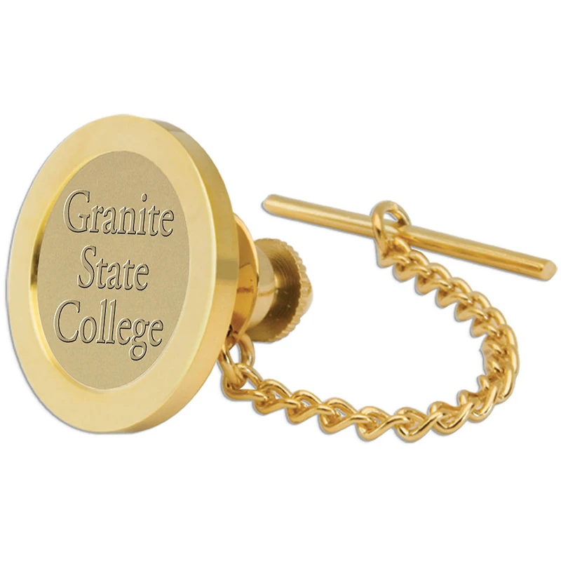 Gold Granite State College Tie Tack/Lapel Pin