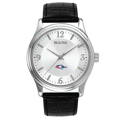 Men's Bulova Silver MSU Denver Roadrunners Leather Watch