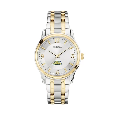 Men's Bulova Silver Grand Rapids Raiders Classic Two-Tone Round Watch