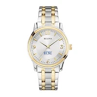 Men's Bulova Silver Elizabeth City State University Vikings Classic Two-Tone Round Watch