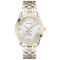 Men's Bulova Silver Granite State College Classic Two-Tone Round Watch