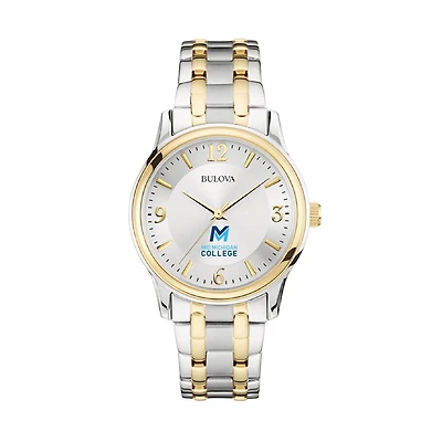 Men's Bulova Silver Mid Michigan College Classic Two-Tone Round Watch