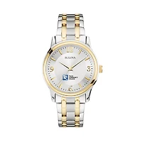 Men's Bulova Silver Tulsa Community College Classic Two-Tone Round Watch