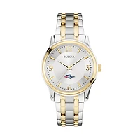 Men's Bulova Silver MSU Denver Roadrunners Classic Two-Tone Round Watch