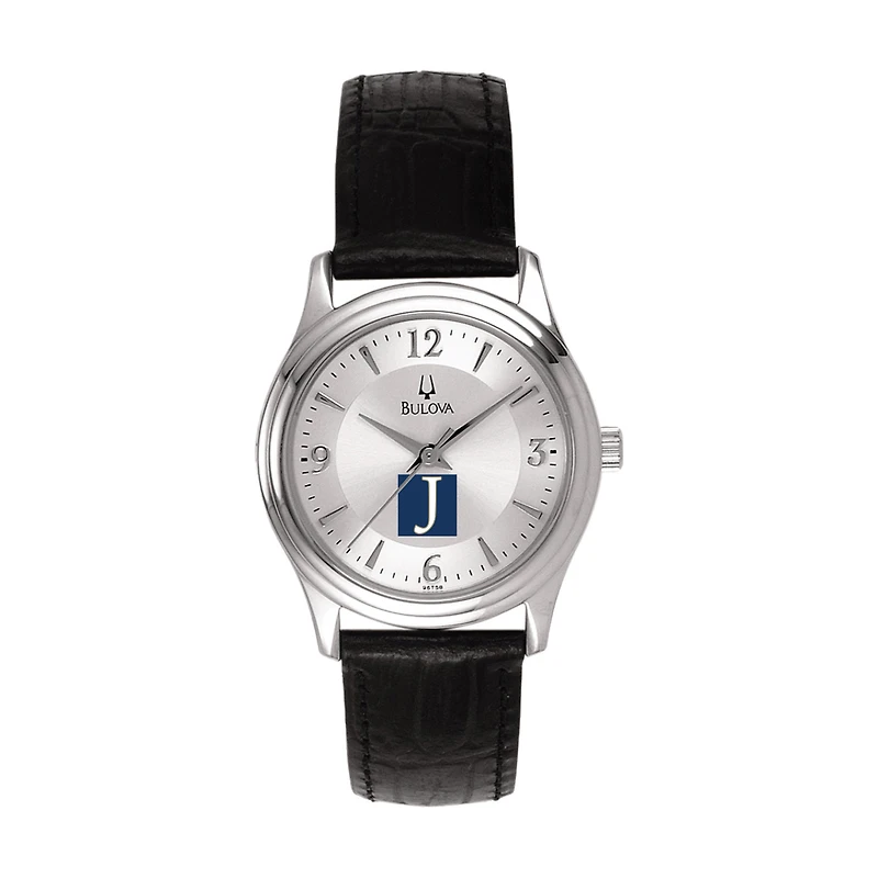 Women's Bulova Silver Juniata Eagles Leather Watch
