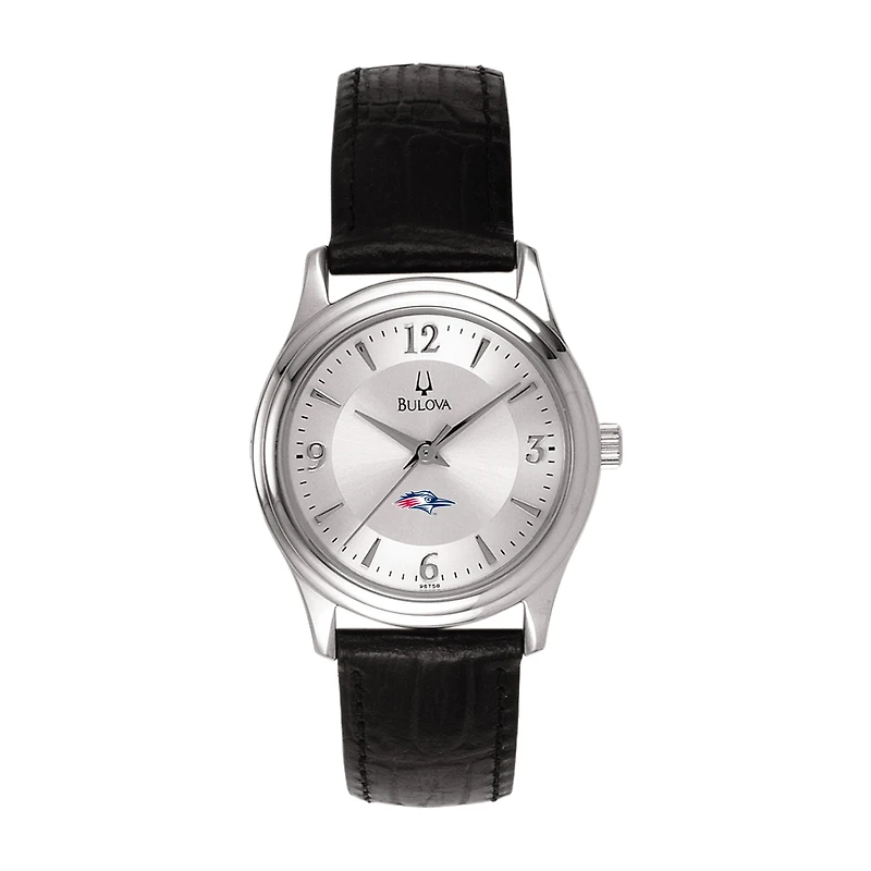 Women's Bulova Silver MSU Denver Roadrunners Leather Watch