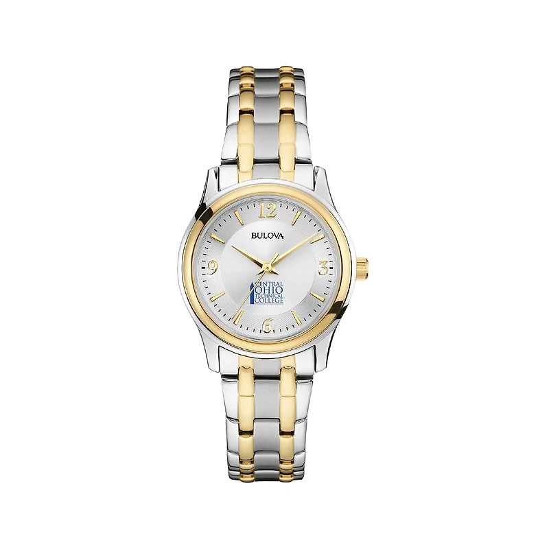 Women's Bulova Silver Central Ohio Technical College Classic Two-Tone Round Watch