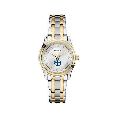 Women's Bulova Silver Saint Mary's Belles Classic Two-Tone Round Watch