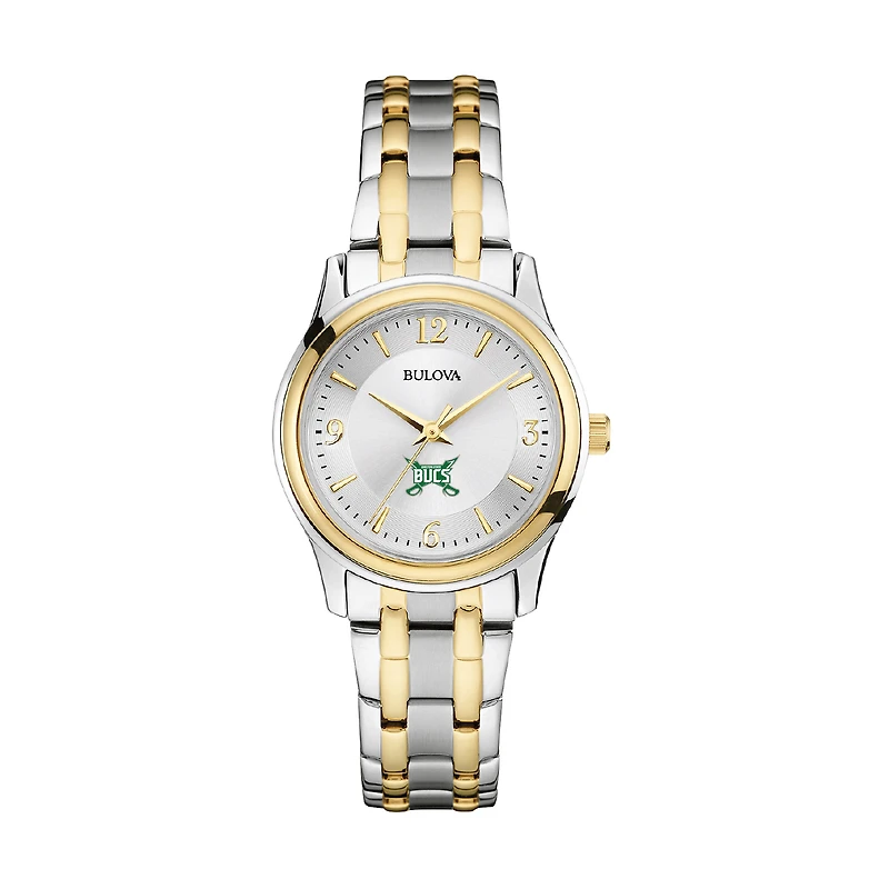 Women's Bulova Silver Shelton State Buccaneers Classic Two-Tone Round Watch