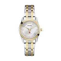 Women's Bulova Silver Gardner-Webb Bulldogs Classic Two-Tone Round Watch