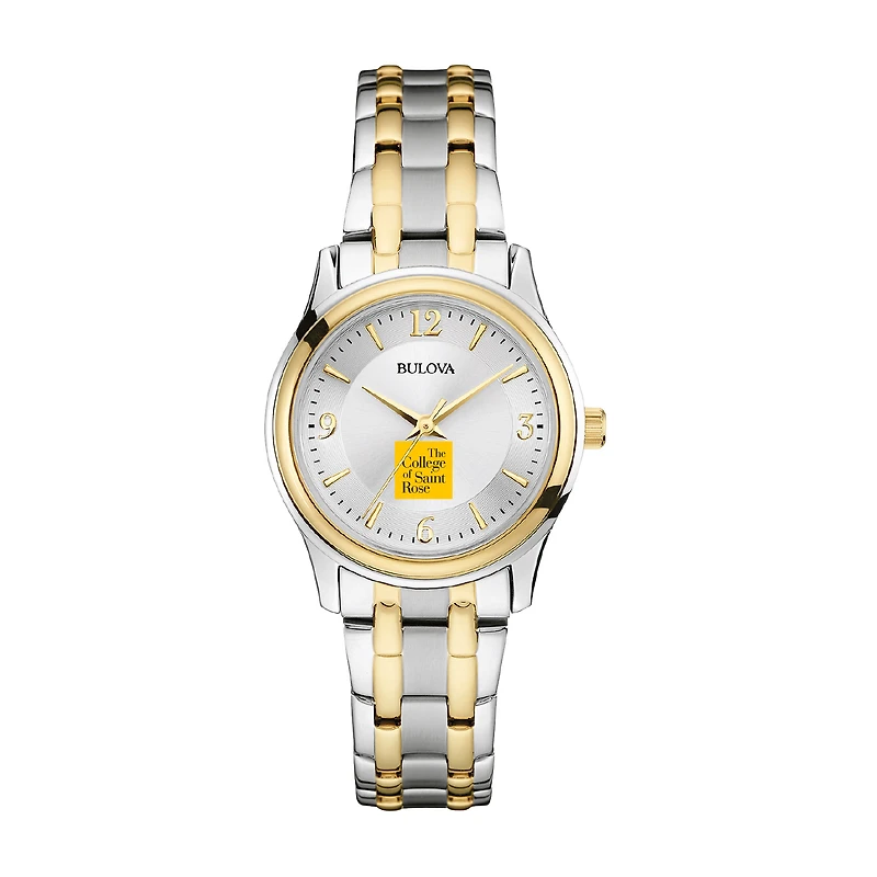 Women's Bulova Silver Saint Rose Golden Knights Classic Two-Tone Round Watch