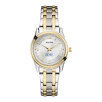 Women's Bulova Silver ECSU Vikings Classic Two-Tone Round Watch