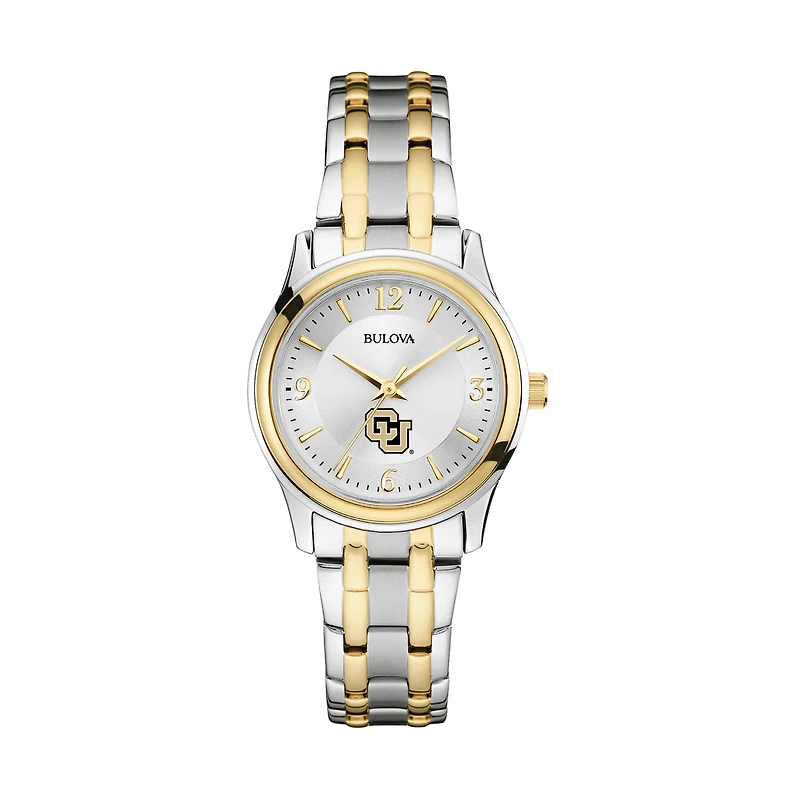 Women's Bulova Silver CU Denver Lynx Classic Two-Tone Round Watch