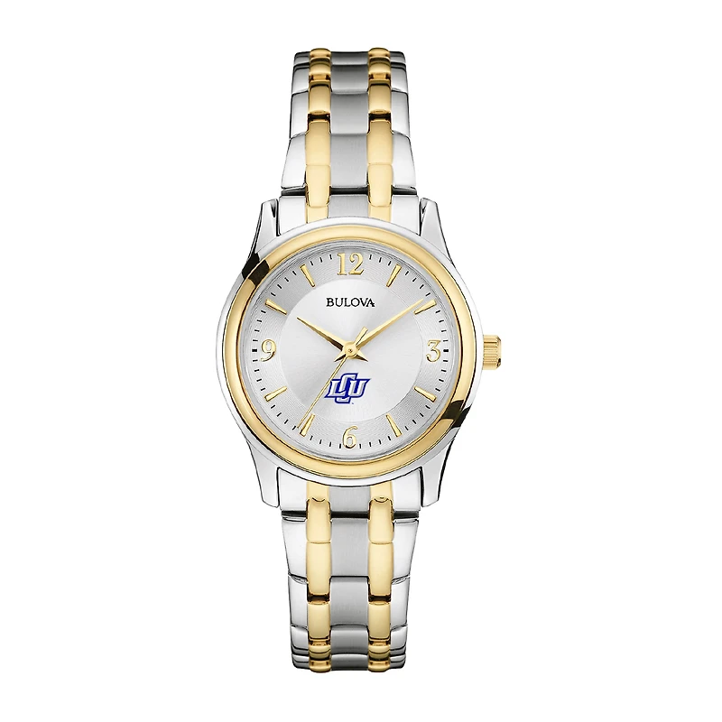 Women's Bulova Silver Lubbock Christian Chaparral Classic Two-Tone Round Watch