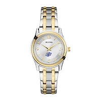 Women's Bulova Silver Lubbock Christian Chaparral Classic Two-Tone Round Watch