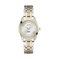 Women's Bulova Silver MSU Denver Roadrunners Classic Two-Tone Round Watch