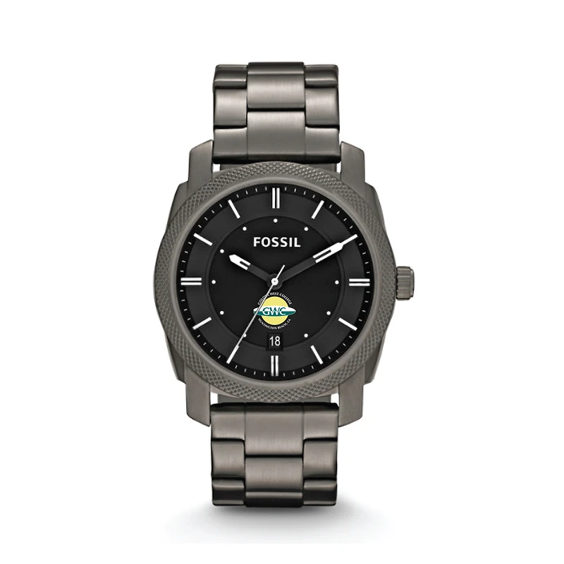 Fossil Golden West College Machine Smoke Stainless Steel Watch