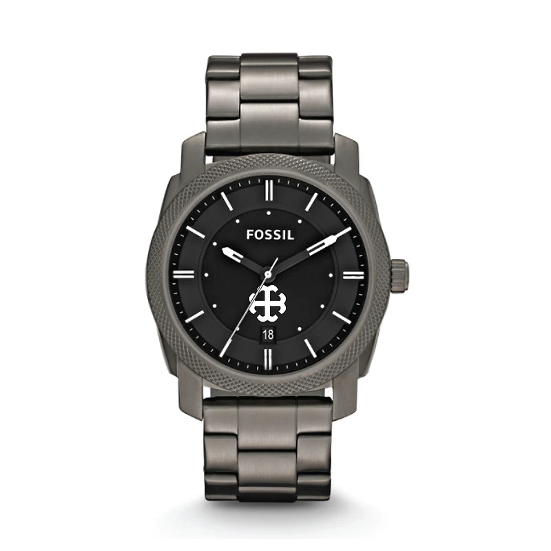 Fossil Saint Mary's Belles Machine Smoke Stainless Steel Watch