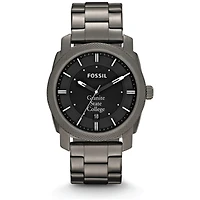 Fossil Granite State College Machine Smoke Stainless Steel Watch