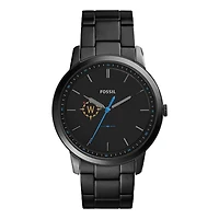 Fossil Black Willamette Bearcats The Minimalist Slim Stainless Steel Watch