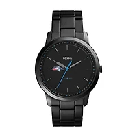 Fossil Black MSU Denver Roadrunners The Minimalist Slim Stainless Steel Watch
