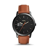 Fossil Black Central Ohio Technical College The Minimalist Slim Light Brown Leather Watch