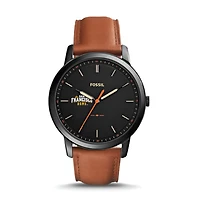 Fossil Black San Francisco Dons The Minimalist Slim Light Brown Leather Watch