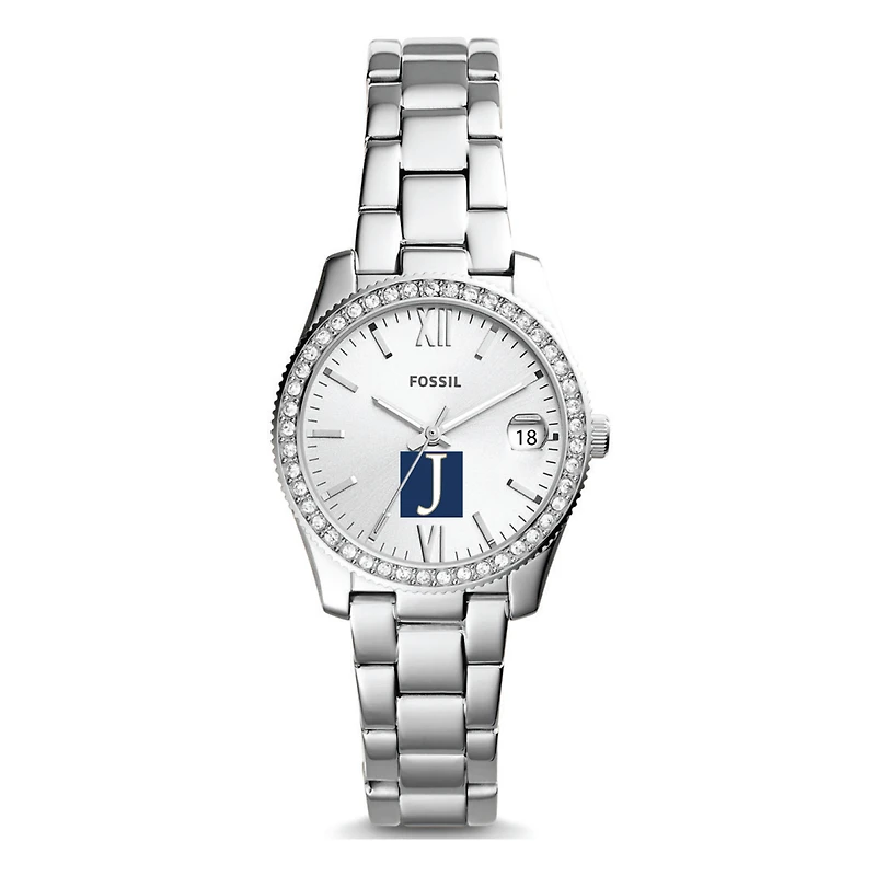 Women's Fossil Silver Juniata Eagles Scarlette Mini Three-Hand Date Watch