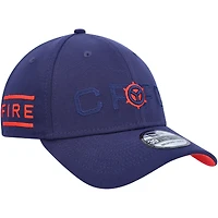 Men's New Era Navy Chicago Fire Kick Off 39THIRTY Flex Hat