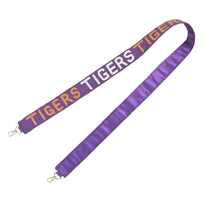 Purple Clemson Tigers Collegiate Beaded Strap