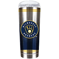 Milwaukee Brewers Team Logo 18oz. Personalized Roadie Tumbler
