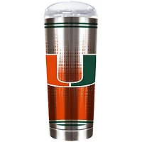 Miami Hurricanes Team Logo 18oz. Personalized Roadie Tumbler