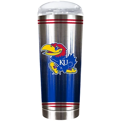 Kansas Jayhawks Team Logo 18oz. Personalized Roadie Tumbler