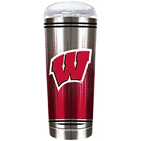 Wisconsin Badgers Team Logo 18oz. Personalized Roadie Tumbler