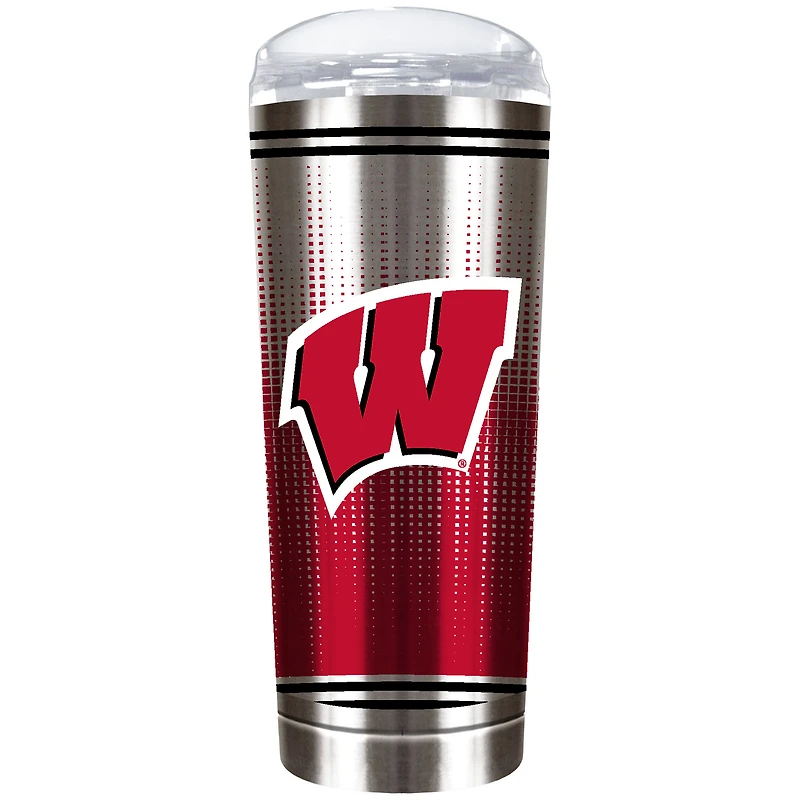 Wisconsin Badgers Team Logo 18oz. Personalized Roadie Tumbler