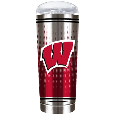 Wisconsin Badgers Team Logo 18oz. Personalized Roadie Tumbler