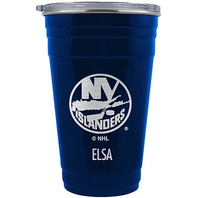 New York Islanders Team Logo 22oz. Personalized Tailgater Travel Tumbler