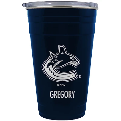 Vancouver Canucks Team Logo 22oz. Personalized Tailgater Travel Tumbler