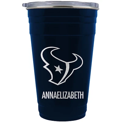 Houston Texans Team Logo 22oz. Personalized Tailgater Travel Tumbler