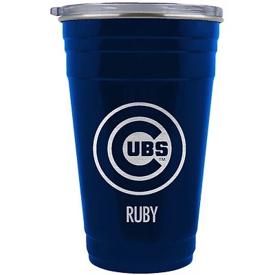 Chicago Cubs Team Logo 22oz. Personalized Tailgater Travel Tumbler
