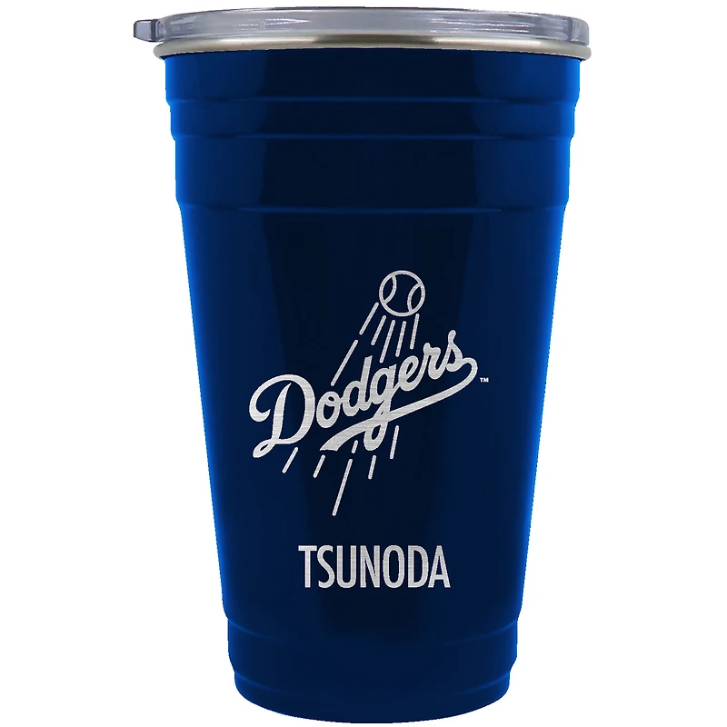 Los Angeles Dodgers Team Logo 22oz. Personalized Tailgater Travel Tumbler