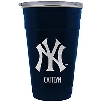 New York Yankees Team Logo 22oz. Personalized Tailgater Travel Tumbler
