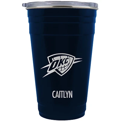 Oklahoma City Thunder Team Logo 22oz. Personalized Tailgater Travel Tumbler