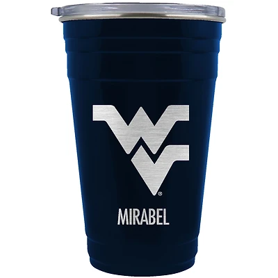 West Virginia Mountaineers Team Logo 22oz. Personalized Tailgater Travel Tumbler